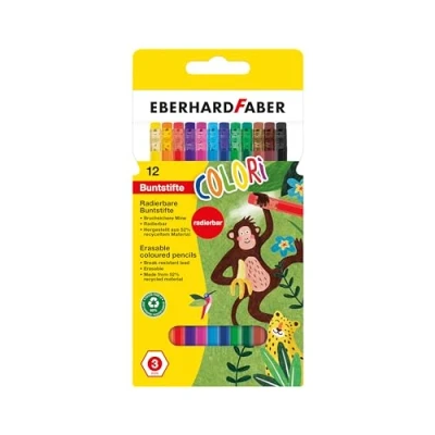 Imagen de Eberhard Faber 514817 Juego de lápices color Colori, 12 borrables, forma hexagonal