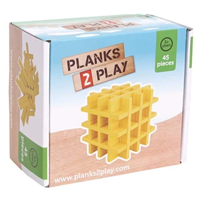 Imagen de New Classic Toys Tablones de Madera, Color Gelb, 45 Pieces Yellow (P2CYL45)