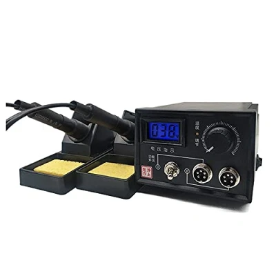 Imagen de ele ELEOPTION Máquina de Pirograbado para Quema Madera Calabaza Artesanía Herramienta Kit Profesional (Lápiz Dual y Enchufe con Pantalla Digital)
