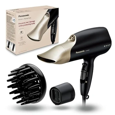 Imagen de Panasonic EH NA67 Secador de Pelo Profesional, Tecnología Nanoe, 3 Velocidades, 4 Temperaturas, Negro