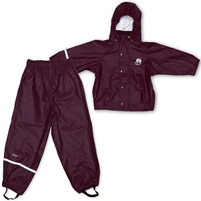 Imagen de CeLaVi Zweiteiliger Regenanzug In Vielen Farben Chaqueta Impermeable, Morado (Blackberry Wine 666), 95 (Talla del Fabricante: 80) para Bebés