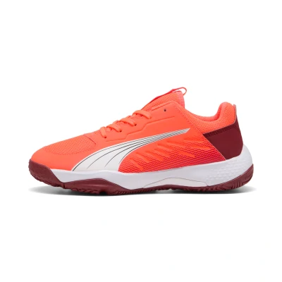 Imagen de Puma Accelerate JR Unisex Zapatillas de balonmano para niños, Talla: 34, Glowing red/white/dark crimson/black Zapatos