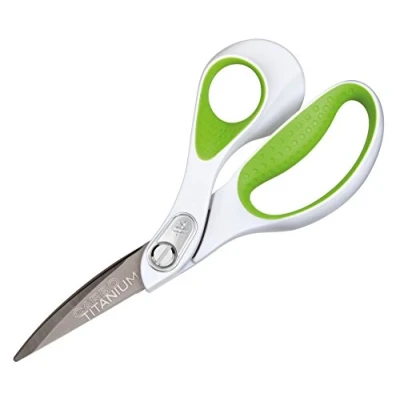 Imagen de Westcott E 16446 00 Tijera Carbo recubierta de nitruro titanio, 21.4 cm, color verde/blanco