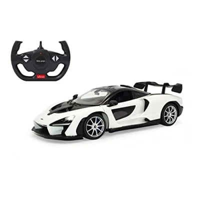 Imagen de Jamara McLaren Senna 403118 Coche teledirigido (2,4 GHz, 1:14 RC, licencia oficial, hasta 1 hora de tiempo conducción, aprox. 11 km/h, luz LED, apertura manual
