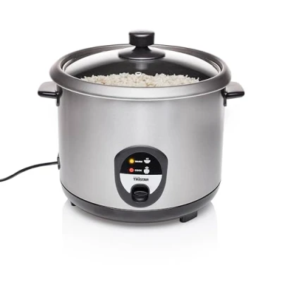 Imagen de Tristar RK 6129 Arrocera, Capacidad 2.2 litros, Función para Mantener el Calor, Apagado Automático, Incluye Taza Medidora, Espátula y Cuchara, 900 W