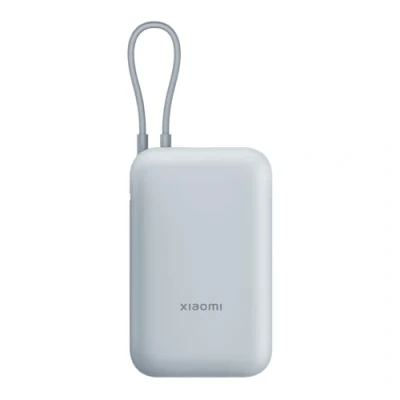 Imagen de Xiaomi Power Bank 10000mAh, Carga rápida bidireccional de 22.5W, 3 Puertos Salida, Cable Integrado, Compatible con Smartphones, Tablets, Nintendo Switch, Auriculares, smartbands, Azul