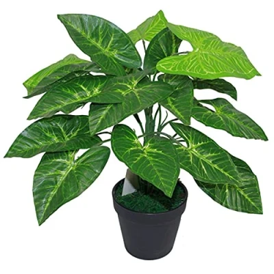 Imagen de Leaf Design UK Planta de follaje Artificial Realista con Maceta