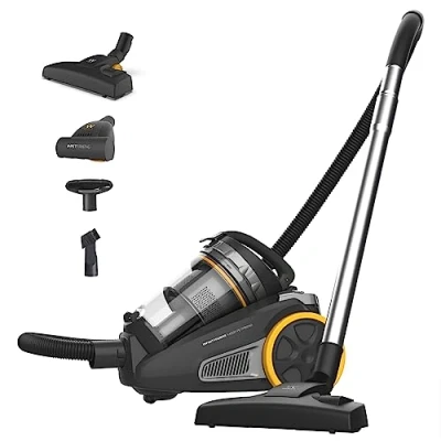 Imagen de Newlux Aspiradora sin Bolsa Potente (20Kpa) InfinityPower V4500 con Sist. Ciclónico, Depósito 3L XXL, Filtro HEPA 13 y 6 Fases de filtrado Cepillo Rotativo Animales Potencia Regulable