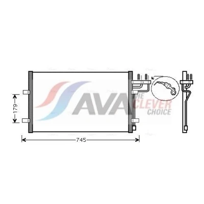 Imagen de PRASCO FDA5367 Condensador 11,6 Aluminio 620 FORD: Focus 2, 2 Limousine, Mk2 Furgón / Familiar