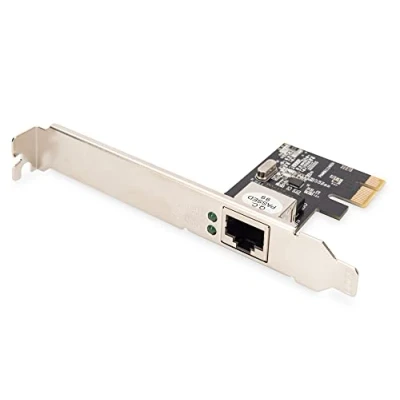Imagen de DIGITUS Tarjeta Gigabit Ethernet PCI Express de 32 bits, soporte perfil bajo,Realtek RTL8111H