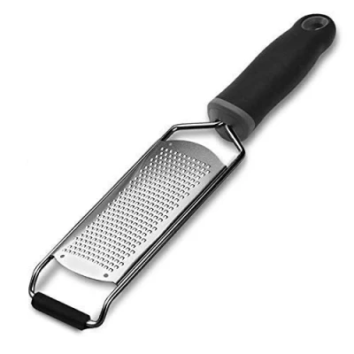 Imagen de Bi Komfort Rallador de Queso, Limón, Cocina, Zester Hecho Acero Inoxidable, con Mango Agarre en Goma Blanda, Ideal para Quesos, Parmesanos, Chocolates, Verduras y Frutas