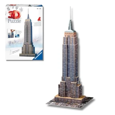 Imagen de Ravensburger 3D Puzzle Empire State Building, USA, Serie Midi Monumentos, 216 Piezas, 10+ Años