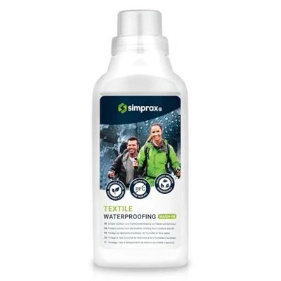 Imagen de SIMPRAX® Impermeabilizante por Lavado para Ropa y Tejidos ecológico con aclarado técnica/de Exterior como Gore Tex &amp; Sympatex en Lavadora o a Mano 500ml