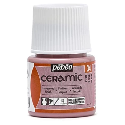Imagen de Pebeo cerámica Color opaco para terracota, y loza Botella 45 ml, Rosa
