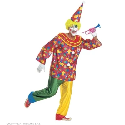 Imagen de Widmann Widman Disfraz de payaso circo adultos, talla 54 56 (W3158 XL)