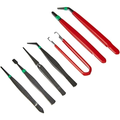 Imagen de Silverline Tools 209144 Pinzas de precisión, 7 pzas