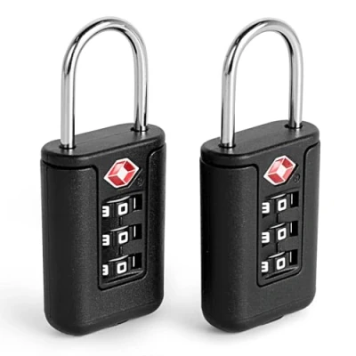 Imagen de Romon 2 Piezas candado tsa Maleta, Numerico 3 Digitos, seguridad, maleta Viaje para Maletas Mochila Equipaje