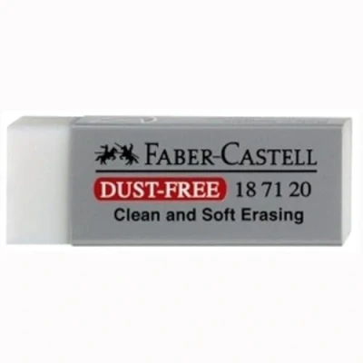 Imagen de FABER CASTELL Juego de 3 gomas plástico Dust Free Gris