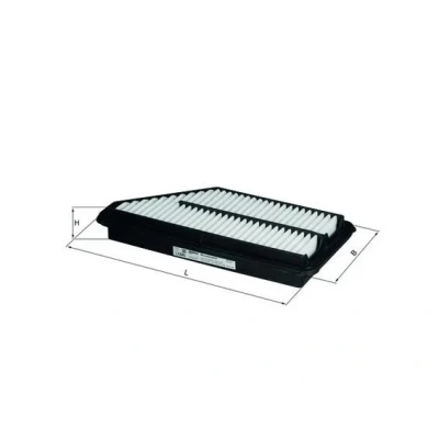 Imagen de MAHLE ORIGINAL LX 840 Filtro de aire 50,0 156 327,0, 327,0 Cartucho filtrante HONDA: Prelude 4, V