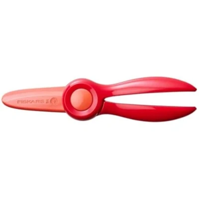 Imagen de Fiskars Tijeras Para niños, a partir de 2 años, aprender cortar, Longitud: 13 cm, Hojas y mangos plástico, Rojo, Starter, 1064065