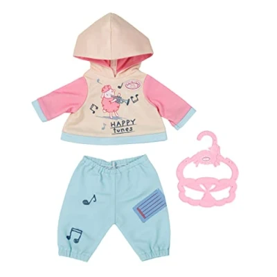 Imagen de Baby Annabell Little Conjunto de Jogging 36 cm Dos Piezas para muñecas Incluye Sudadera con Capucha, Pantalones y Percha Edad: 1+ años