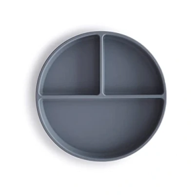 Imagen de mushie Platos de Silicona para Niños con Ventosa Antideslizante Accesorios Aprendizaje Bebés y Pequeños Sin BPA Resistente al Lavavajillas Microondas Tradewinds