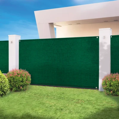 Imagen de ProBache Malla de ocultación alta densidad 300 g/m², en color verde, 1,5 x 10 m; calidad profesional