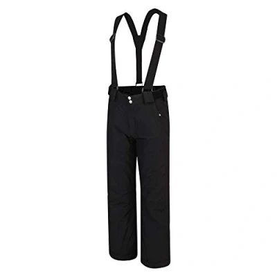 Imagen de Regatta Motive Pant Waterproof &amp; Breathable High Loft Insulated Ski Snowboard Salopette Trousers with Integrated Snow Gaiters and Reflective Detail, Unisex niños, Black, 7 8