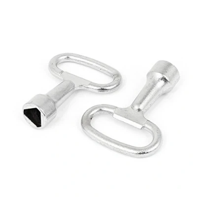 Imagen de sourcing map llave de vaso en forma triángulo y 7 x 8 mm Triangular Panel Lock 2 piezas