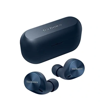 Imagen de Technics EAH AZ60M2EA Auriculares Inalámbricos Cancelación De Ruido, Bluetooth Multipunto 3 Dispositivos, Cómodos Intraurales, Carga Inalambrica, Azul Medianoche