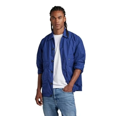 Imagen de G STAR RAW Worker Oversized Overshirt, Sobrecamisas para Hombre, Azul (ballpen blue D22924 D296 1822), L