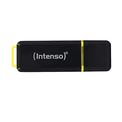 Imagen de Intenso High Speed Line Memoria USB 256 GB 3.1 (3.1 Gen 1) Conector Tipo A, Negro/Amarillo