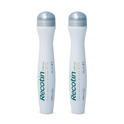 Imagen de Novokill RECOTIN Mosquito Bite Roll On 2 x 15ml 100% ingredientes activos naturales 2x Insect Healer contra el picor después de las picaduras mosquitos