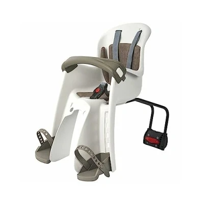Imagen de POLISPORT 8632800011 Silla Delantera BILBY Junior FF para Bicicleta con Ruedas de 26&#039;&#039; a 29&#039;&#039; Apta niños un Peso 9 15Kg Anclaje en el Cuadro Color Crema/Marrón