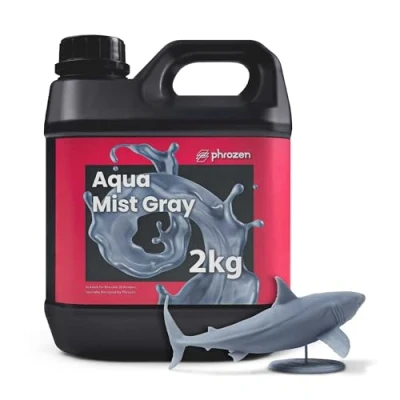 Imagen de Phrozen Aqua Mist Gray Standard Resina para LCD/DLP/SLA Impresoras 3D Curado Rápido, Baja Contracción Gris (2kg)