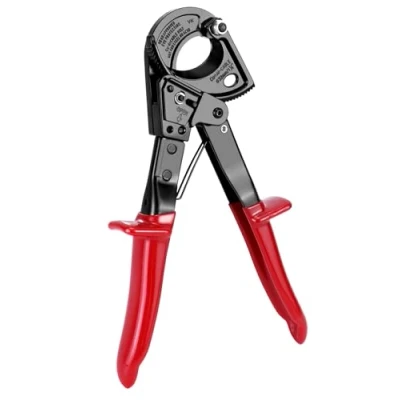 Imagen de QWORK® Cortadores de carraca, HS325A Cortacables con trinquete robusto, para cables cobre y aluminio, hasta 240 mm²