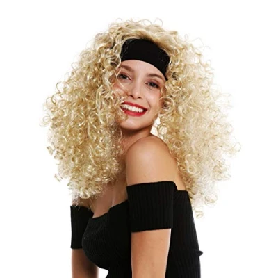 Imagen de WIG ME UP LM 153 ZA89/ZA88 Peluca Mujer Carnaval Banda Pelo Largo Rizado voluminoso Color Rubio