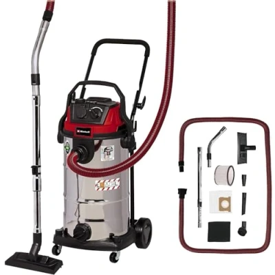 Imagen de Einhell Aspirador en seco y húmedo TE VC 2240 SACL (1500 W, 225 mbar, filtro de pliegues HEPA incl. sistema limpieza filtro, 40 L, clase protección frente al polvo enchufe automático)