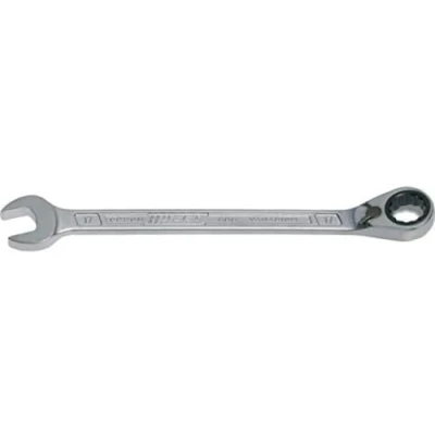 Imagen de Hazet Llave de estrella carraca 606 32, Salida: hexágono exterior doble, anchura entre planos: 32 mm, Herramienta para trabajos atornillado estrechos en bicicletas, automóviles, etc