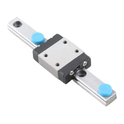 Imagen de Deslizador de guía lineal en miniatura 1 pieza LWL7B Carril movimiento metal Pequeños dispositivos deslizamiento 7 mm ancho + bloque deslizante(70mm)