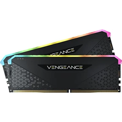 Imagen de Corsair Vengeance RGB RS 64GB (2x32GB) DDR4 3200MHz C16 Memoria de Sobremesa (Iluminación Dinámica RGB, Tiempos Respuesta Reducidos, Compatible con Intel 400/500 &amp; AMD 300/400/500 Series) Negro