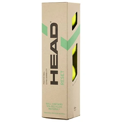 Imagen de Head Pelota de Tenis 4B Reset (4 Pelotas), Amarilla, One Size
