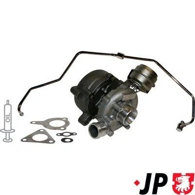 Imagen de JP GROUP 1117801310 Turbocompresor de gases escape incl. kit juntas, con tubería entrada aceite AUDI: A4 B7 Avant, B6 Berlina