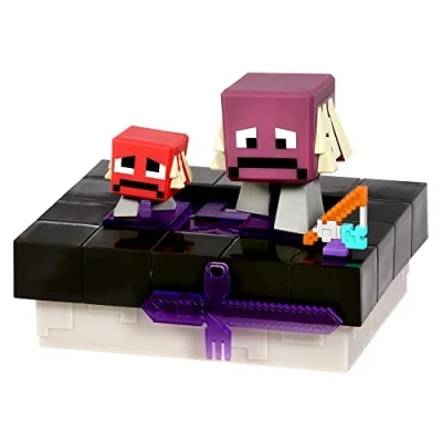 Imagen de TREASURE X Minecraft Nether Portal Mine and Craft Character Mini Mob Styles may vary 41642