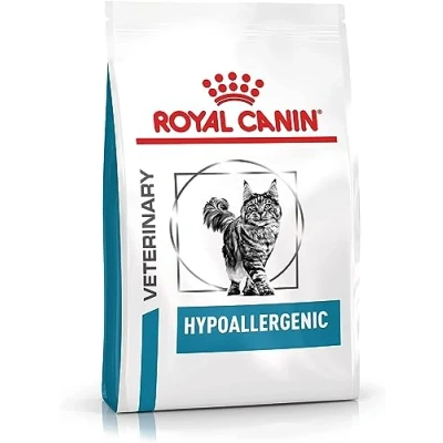 Imagen de Royal Canin Veterinario Hipoalergénico Paquete de 4 x 400g Alimento dietético Completo para Gatos Adultos Reducir Las alergias y los síntomas intolerancia a nutrientes.