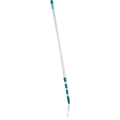 Imagen de Leifheit palo de acero, telescópico 130 a 400 cm con conexión Click System, extensible limpieza cabezal antideslizamiento
