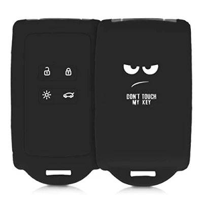 Imagen de kwmobile Funda de Silicona Compatible con Renault Llave Coche Smart Key 4 Botones (Solo Keyless Go) Carcasa para Case Mando automóvil Montaña Minimalista