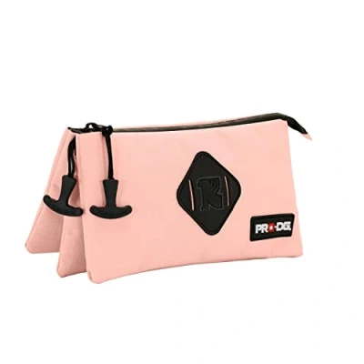 Imagen de Prodg Smart Triple Estuche escolar para niños, Talla: One Size, Salmón