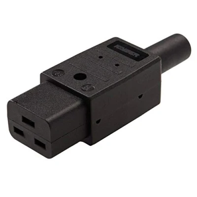 Imagen de PremiumCord Conector de Red 230 V Hembra 16 A, IEC C19, IEC60320, Color Negro