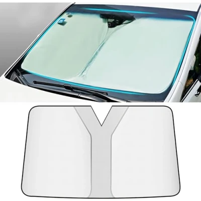 Imagen de ZFSMHLH Parasol Coche Delantero para Subaru XV/Subaru Crosstrek (GT) 2.Gen 2018 2021 2022 2023 2024, Tapa Sol Delantera Quitasol Plegable Bloquea el UV Accesorios